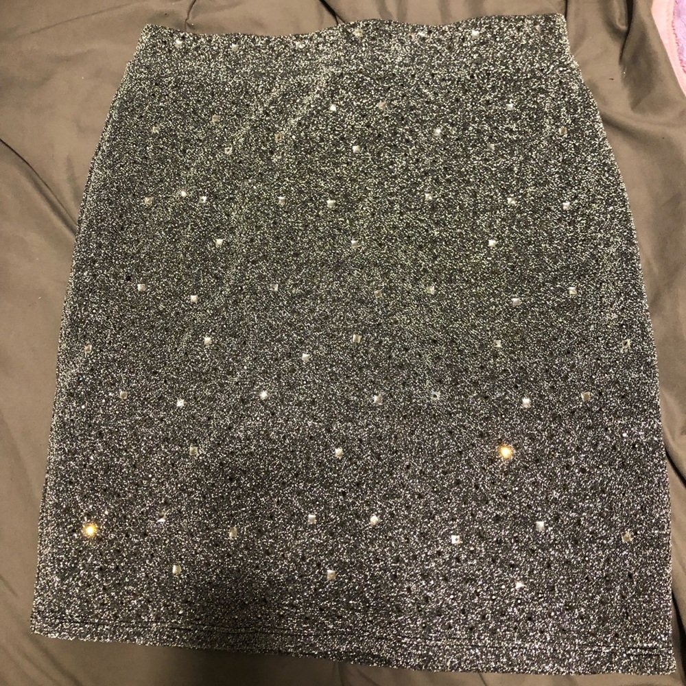 Windsor silver mini skirt